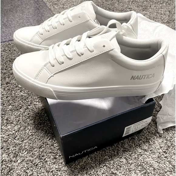 Nautica Men's Houghton Sneakers In White NEW Size 8.5 - Picture 2 of 9